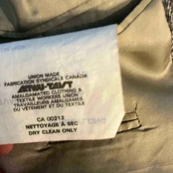 [45Tall]Paul Stuart Tweed Plaid Wool  Blazer Sport Coat - Picture 8 of 13